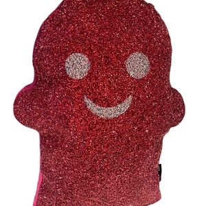 Halloween Ghost Pillow Pink Glitter Sparkles Home Rhinestone Tik Tok Decor